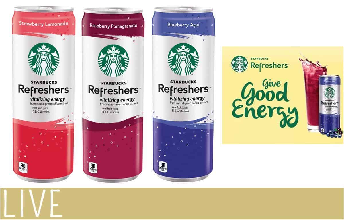 Starbucks Refreshers Good Energy OnTheGo Gift Pack Giveaway