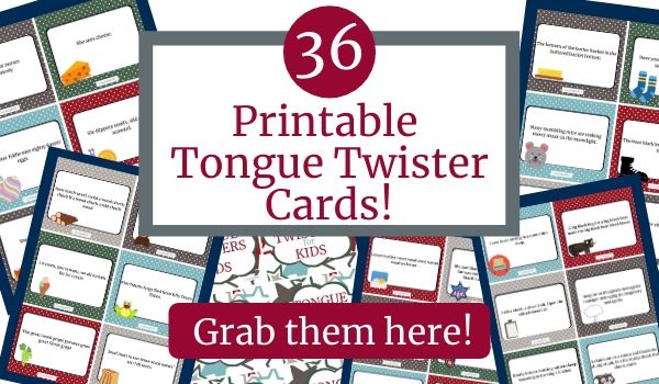 tongue twister cards