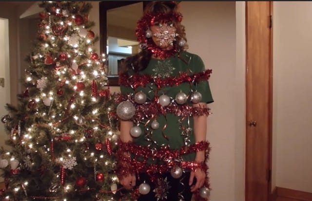 Human Christmas Tree