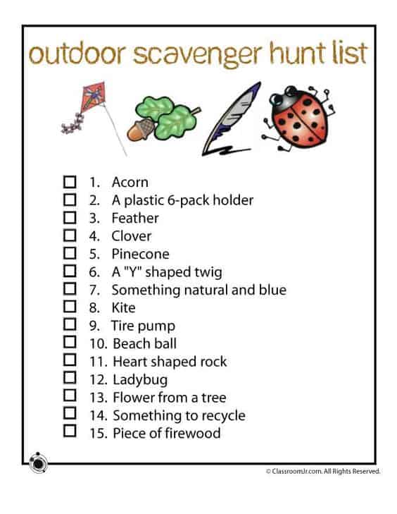 Outdoor Scavenger Hunt