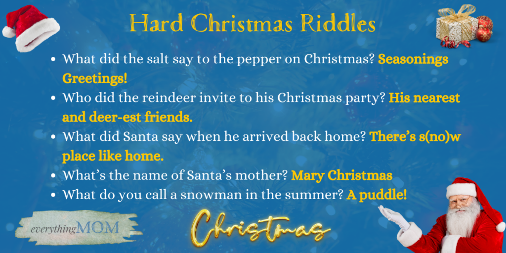 Hard Christmas Riddles