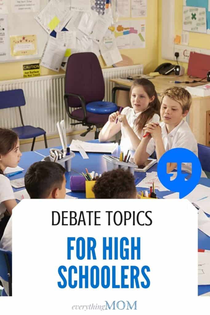 Debate Questions for High schoolers