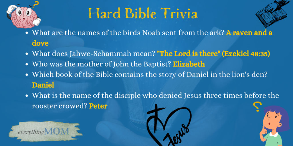 Hard Bible Trivia
