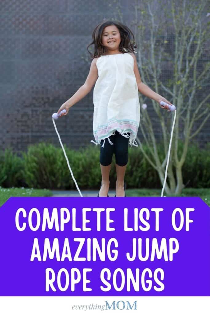 List of Amazing Jump Rope Songs