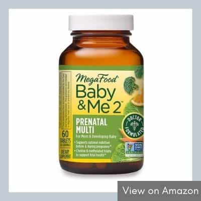 MegaFood Baby & Me 2 Prenatal and Postnatal Vitamins