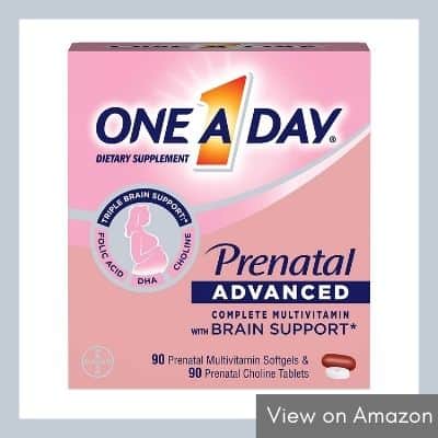 One A Day Women’s Prenatal Advanced Complete Multivitamin with Brain Support