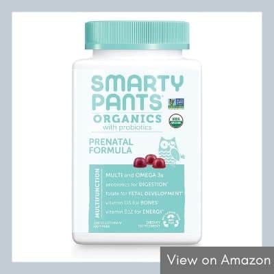 SmartyPants Daily Organic Gummy Prenatal Multivitamin