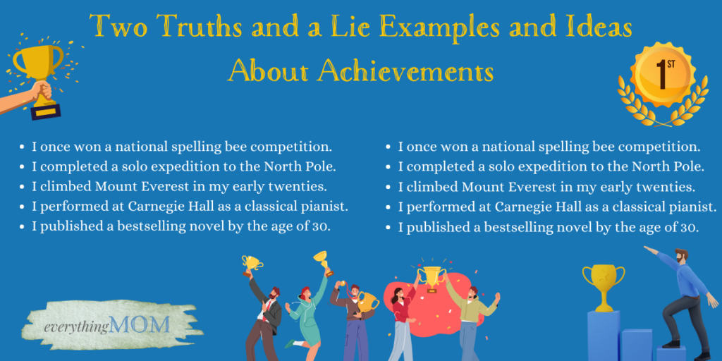 Two Truths and a Lie Examples and Ideas About Achievements