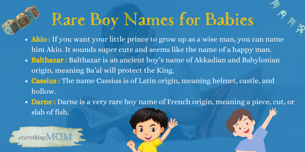 Rare Boy Names for Babies