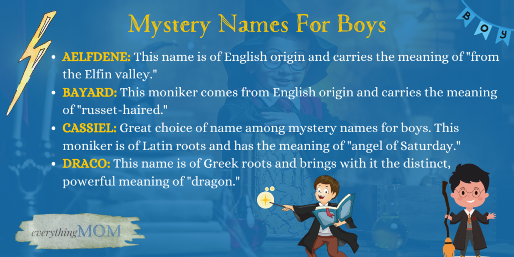 Mystery Names For Boys