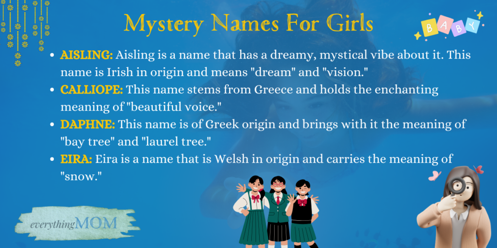 Mystery Names For Girls