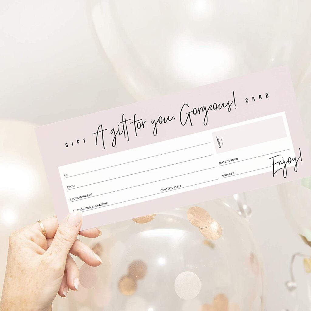 Salon Gift Certificates
