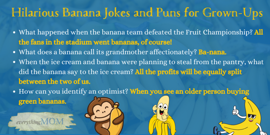 Hilarious Banana Jokes and Puns for Grown-Ups