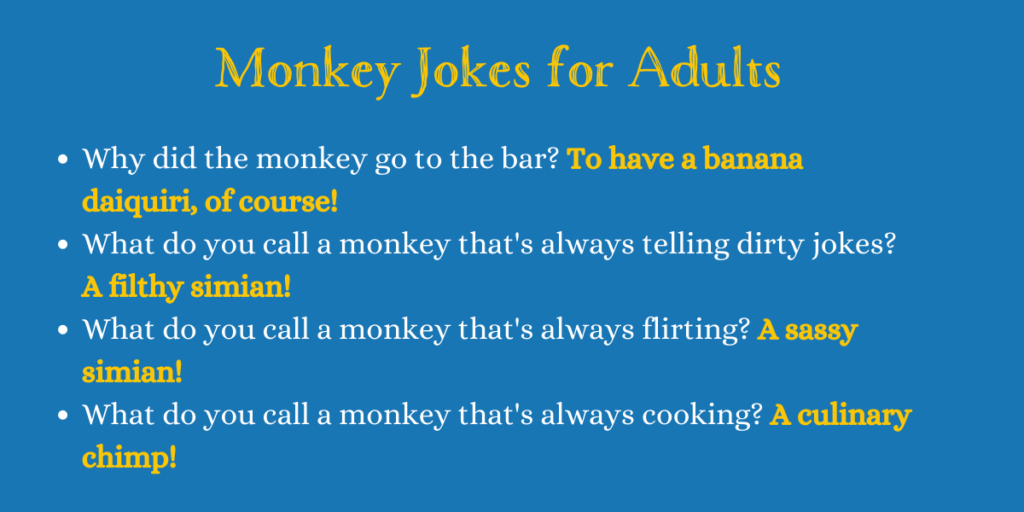 Monkey Jokes for Adults