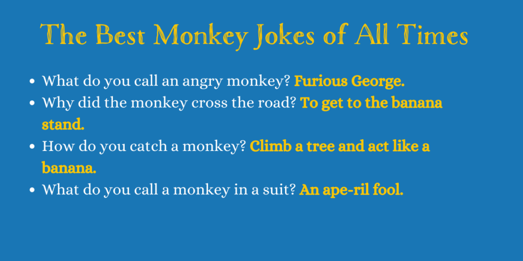 The Best Monkey Jokes of All Times
