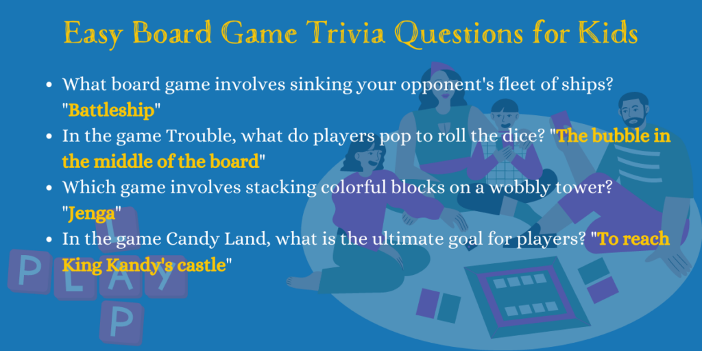 Easy Board Game Trivia Questions for Kids