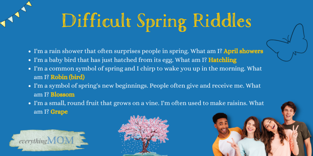 Difficult Spring Riddles