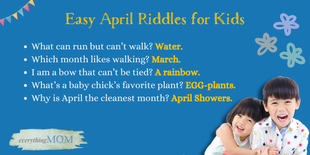Easy April Riddles for Kids