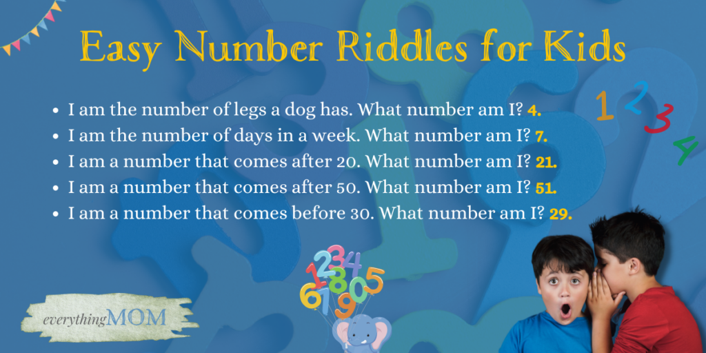 Easy Number Riddles for Kids
