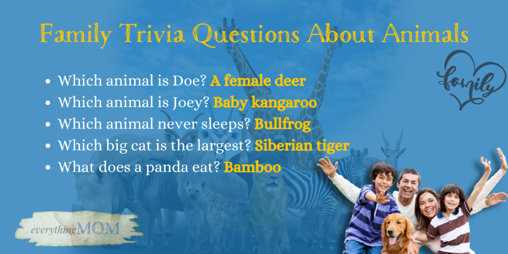 Family Trivia Questions About Animals