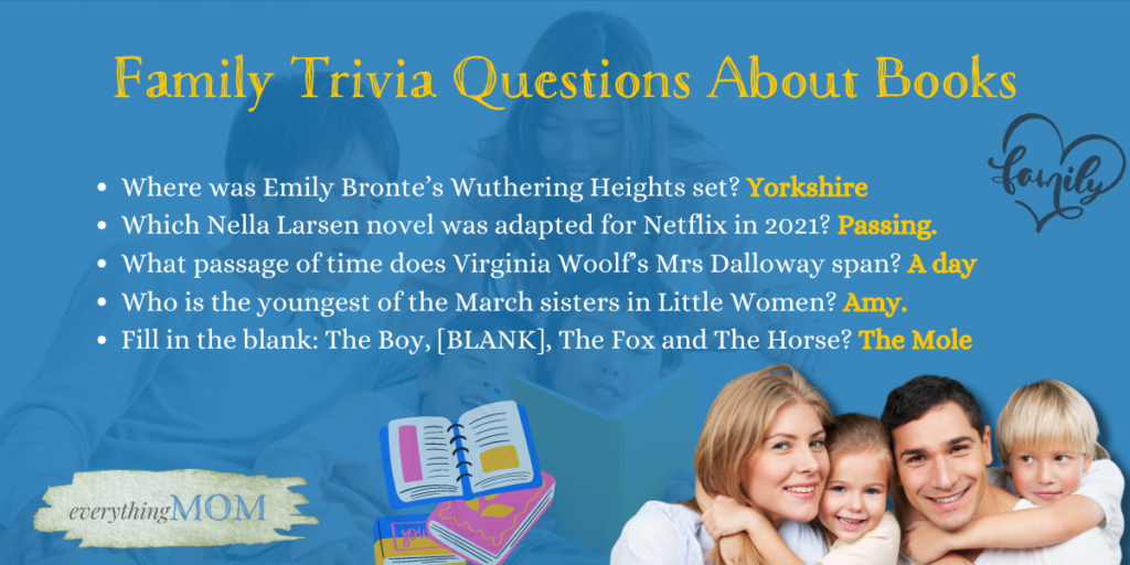Family Trivia Questions About Books