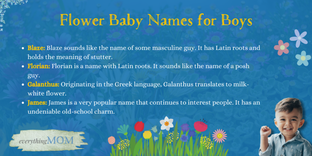 Flower Baby Names for Boys