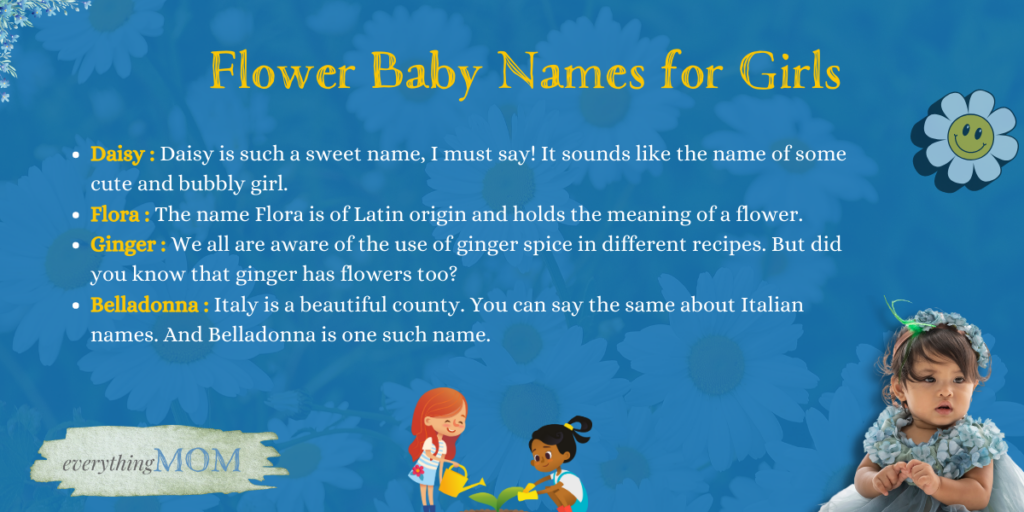 Flower Baby Names for Girls