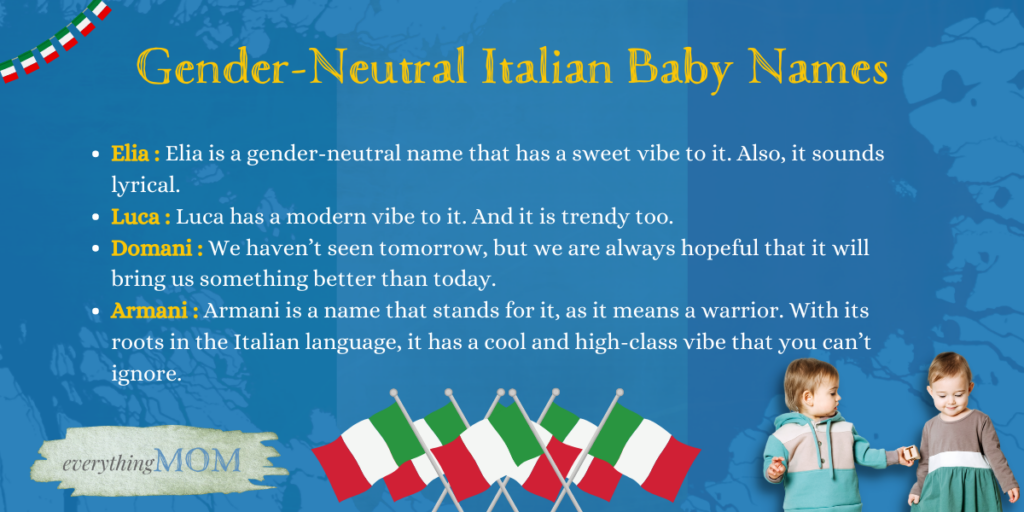 Gender-Neutral Italian Baby Names