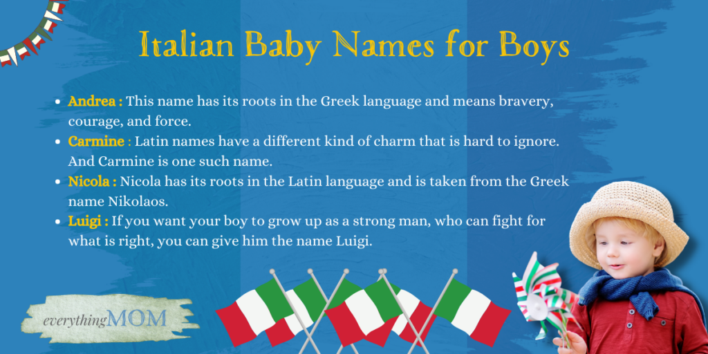 Italian Baby Names for Boys