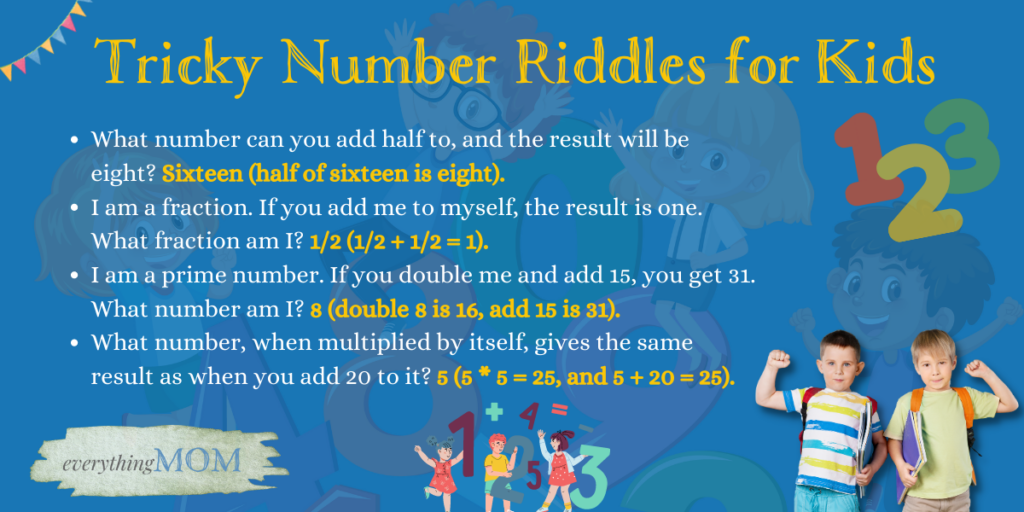 Tricky Number Riddles for Kids