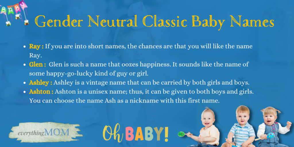 Gender Neutral Classic Baby Names