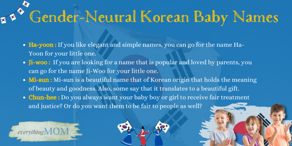 Gender-Neutral Korean Baby Names