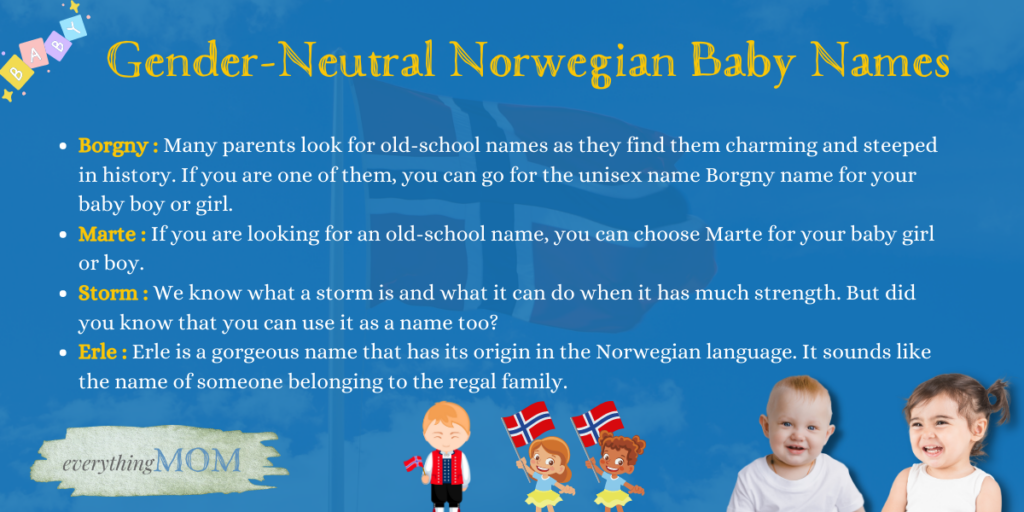 Gender-Neutral Norwegian Baby Names
