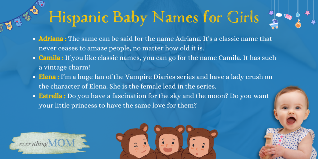 Hispanic Baby Names for Girls