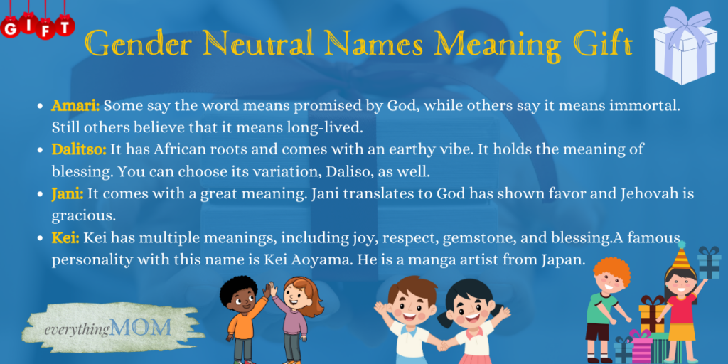 Gender Neutral Names Meaning Gift
