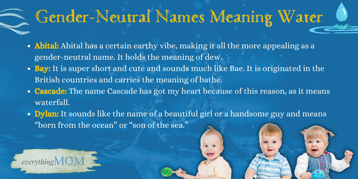 43 Water Themed Names for Your Precious Baby EverythingMom