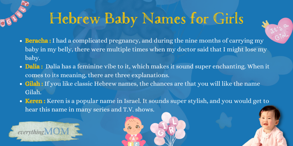 Hebrew Baby Names for Girls