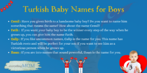 30 Unique Turkish Baby Names for Your Boys and Girls - EverythingMom