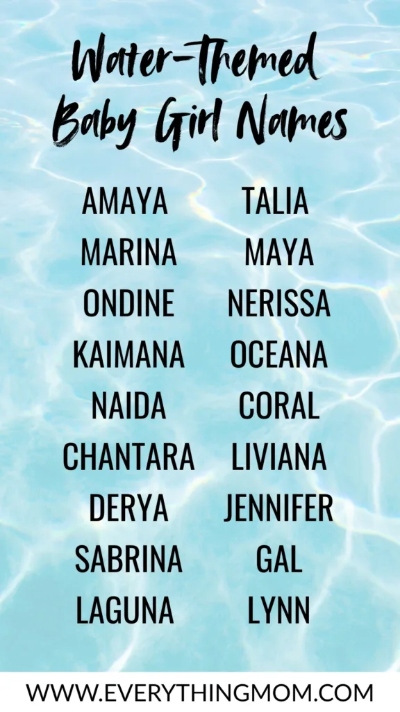 girl names meaning water