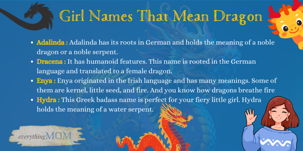 Girl Names That Mean Dragon