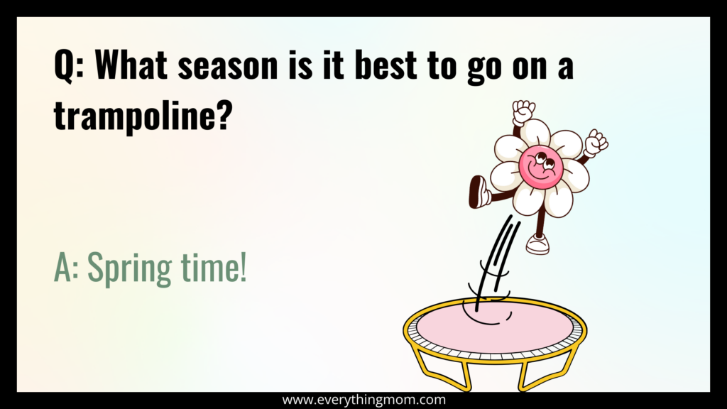 spring time break jokes for kids