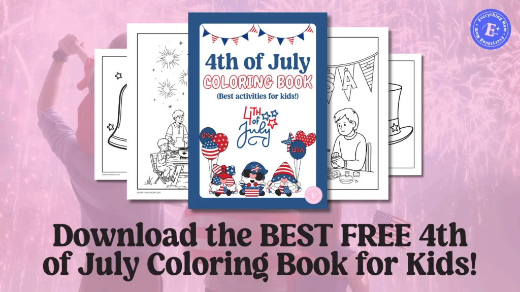 Get our BEST FREE 4th of July Printable Coloring Book for Kids! Keep little hands busy & boost creativity with patriotic fun this Independence Day.