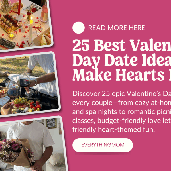 Discover 25 epic Valentine’s Day date ideas for every couple—from cozy at-home cooking dates and spa nights to romantic picnics, creative classes, budget-friendly love letters, and family-friendly heart-themed fun.