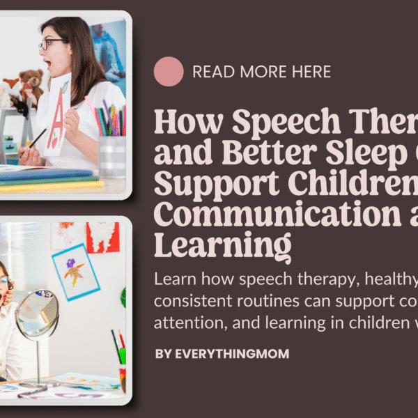 How Speech Therapy and Better Sleep Can Support Children’s Communication and Learning